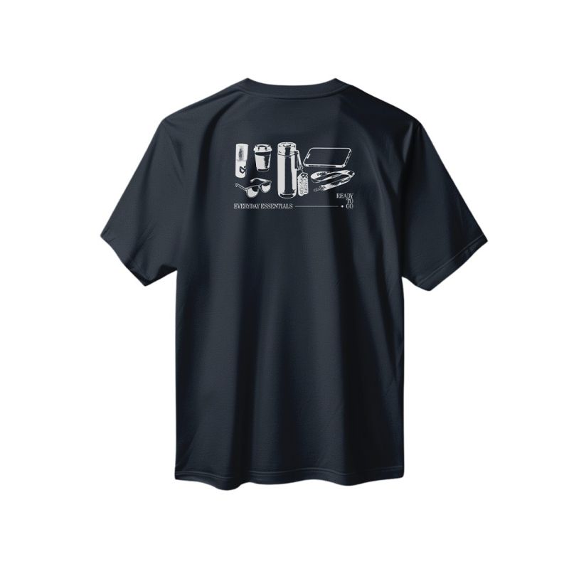 T-Shirt Ready To Go By Dunia Juice Black & White alternate